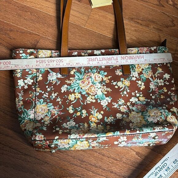 Patricia Nash vintage botanical garden floral brown shoulder bag NWT - Picture 14 of 14